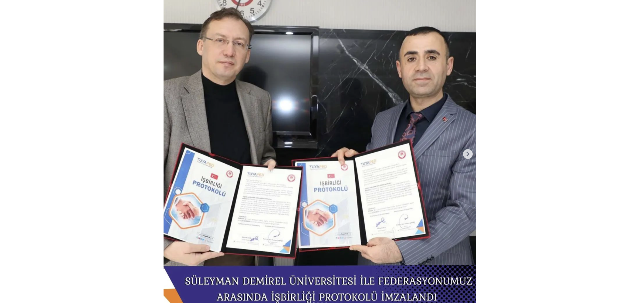 Collaboration Protocol Signed Between TÜYAFED and Süleyman Demirel University