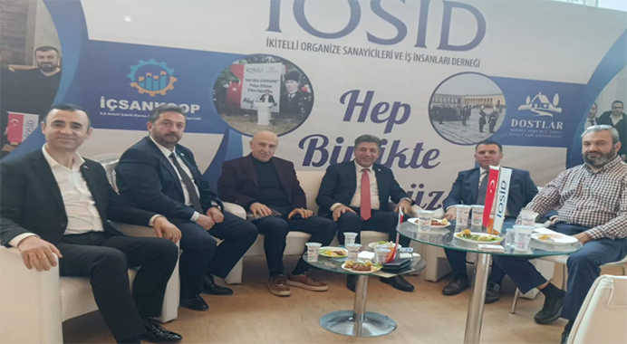 TÜYAFED  Genel Başkanı Sayın Mustafa Çalış İOSİD-İkitelli Organize Sanayicileri ve İş İnsanları derneğine davetliydi.