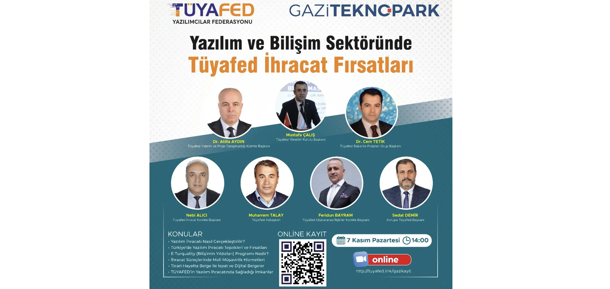 TÜYAFED &amp; Gazi Technopark: Software and IT Export Opportunities Webinar
