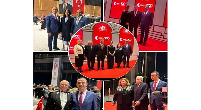 TÜYAFED Başkanı Mustafa Çalış Cumhuriyet Resepsiyonuna katılım sağladı.