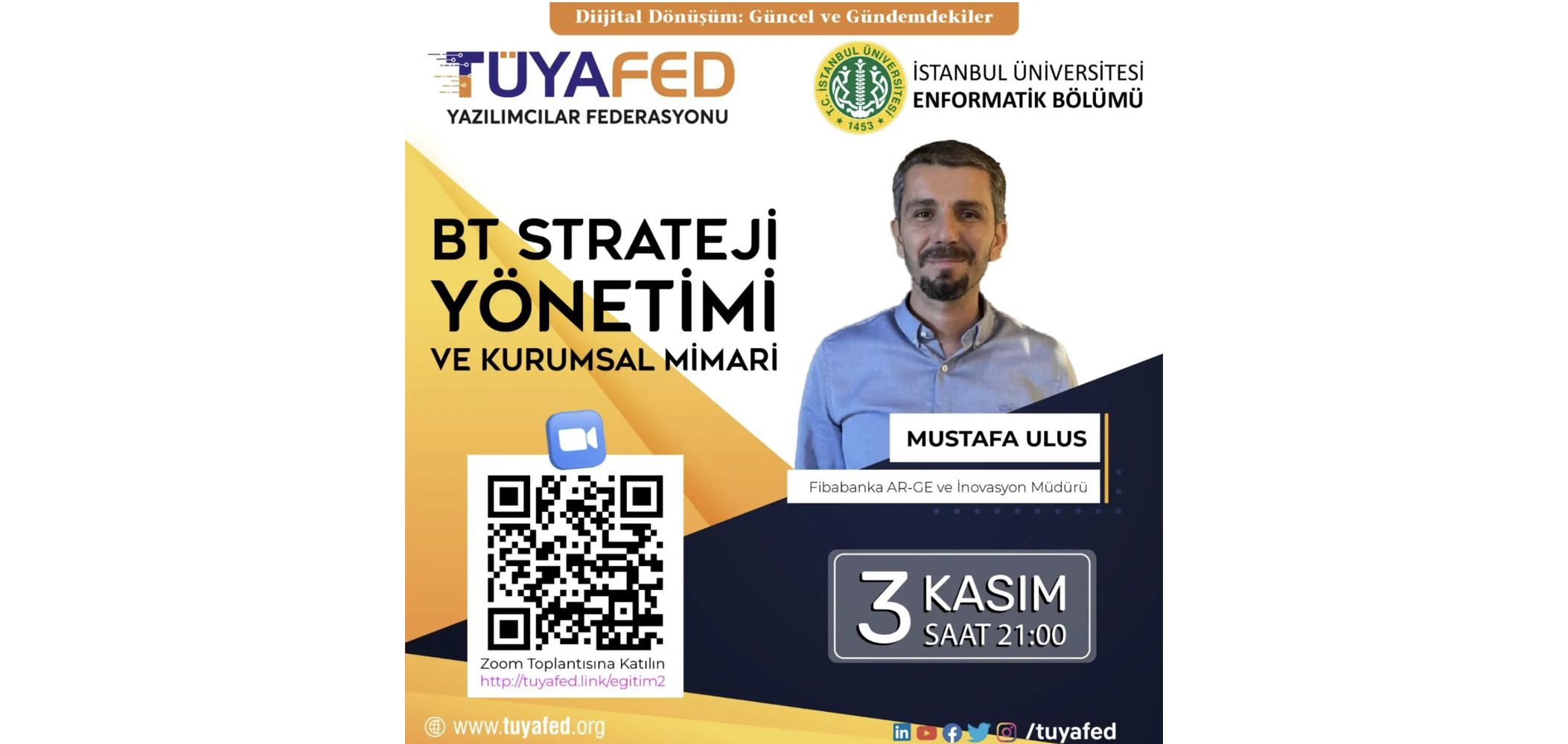 TÜYAFED &amp; Istanbul University: IT Strategy &amp; Architecture Training