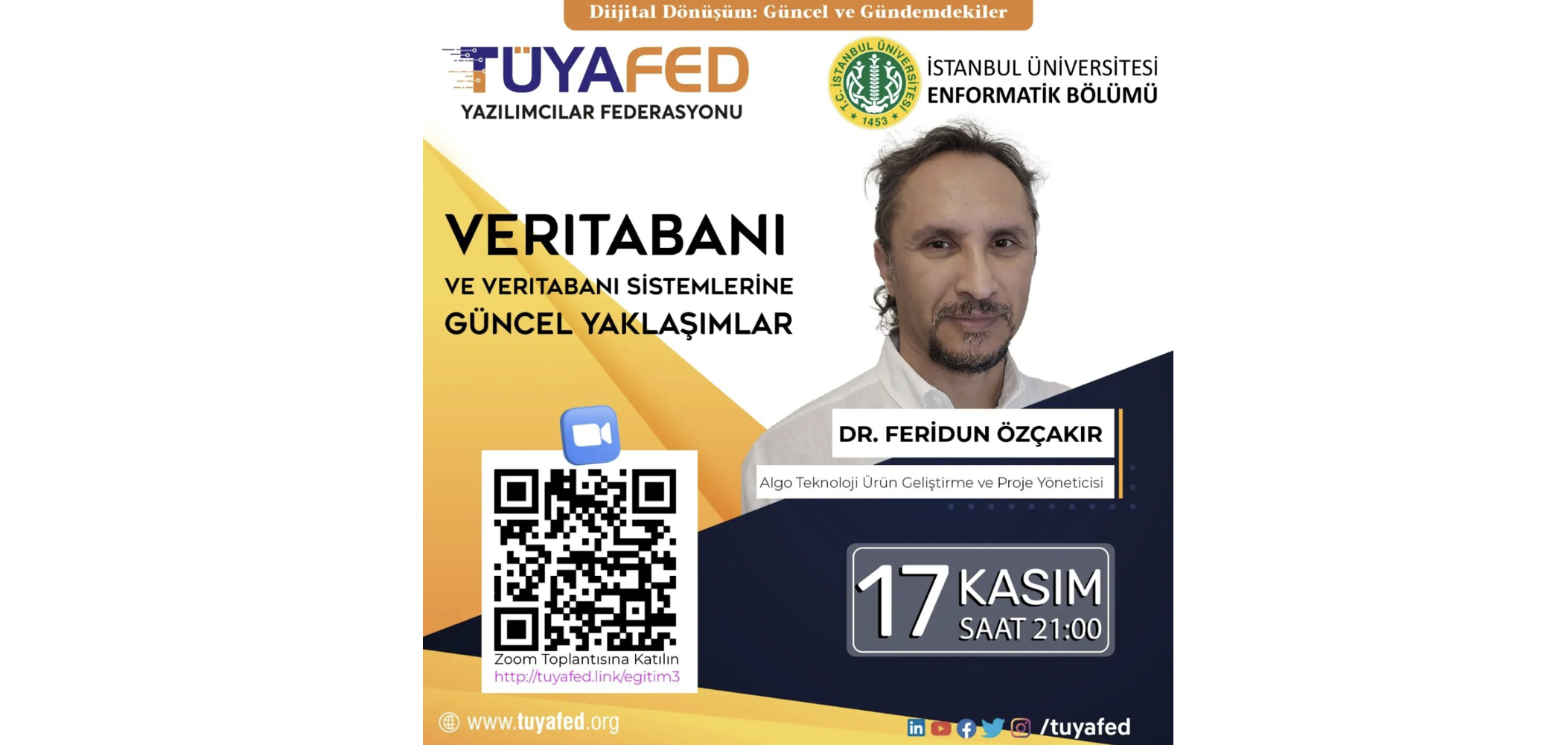 TÜYAFED Training Seminar: “Modern Approaches to Databases and Database Systems”