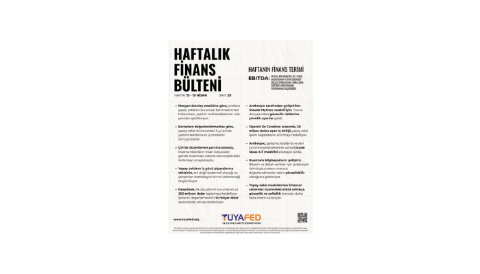 13-19 Nisan | TÜYAFED Haftalık Finans Bülteni – Sayı: 29
