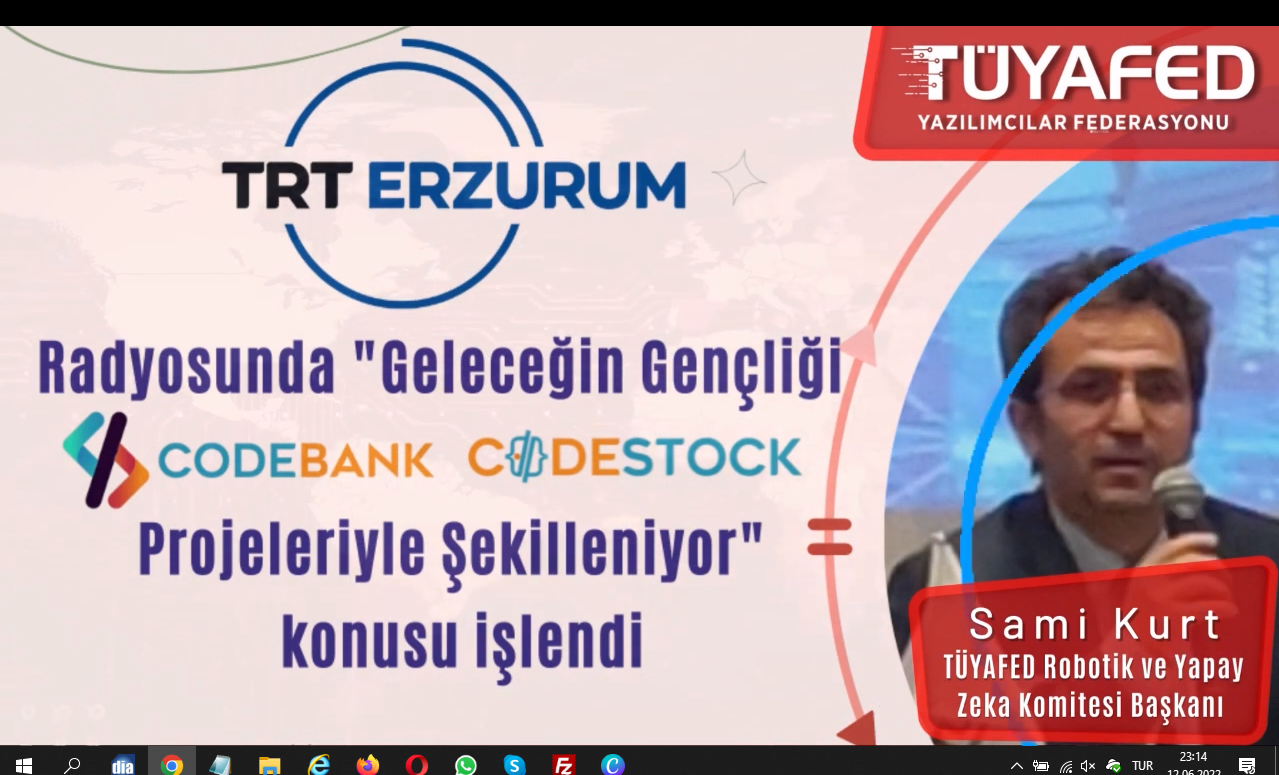 CODEBANK AND CODESTOCK PROJECTS ARE INFORMED ON TRT ERZURUM RADIO